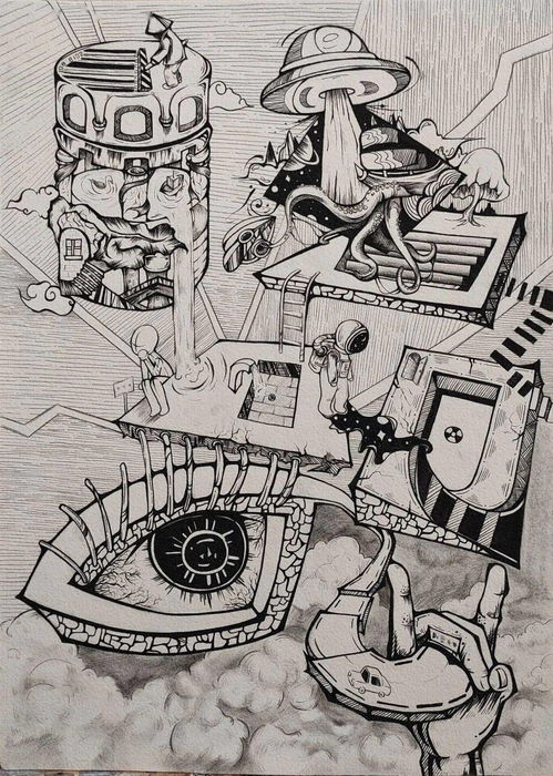 課程作品展示 中國-東盟藝術學院美術與設計學院2021級產(chǎn)品設計3班設計素描與美術圖案設計服務